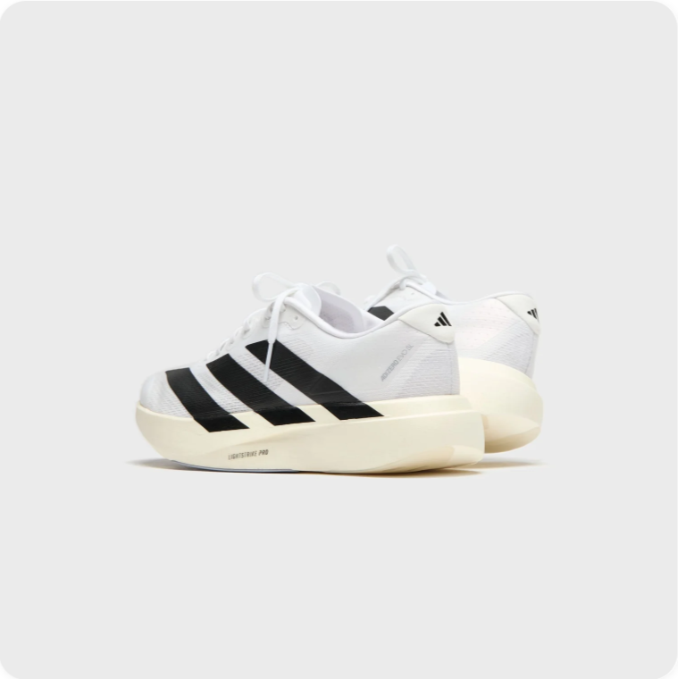 adidas Low-Top Sneakers – White & Black with Cream Sole