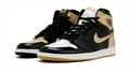 Air Jordan 1 High-Top Sneakers – Black, White & Gold-Tone