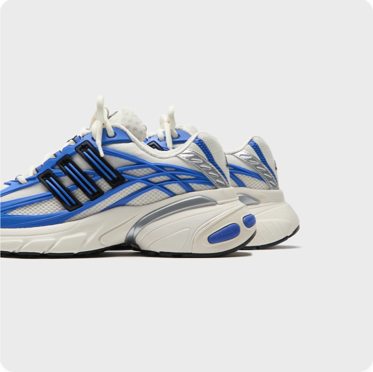 adidas Chunky Low-Top Sneakers – Blue, White & Silver