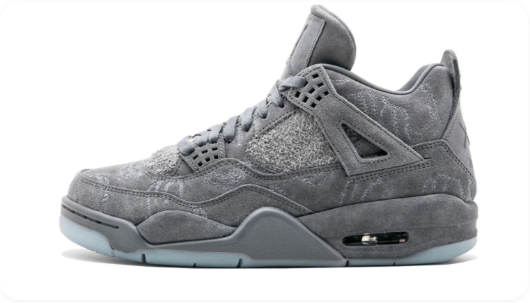 Jordan Mid-Top Sneakers – Tonal Grey with Textured Detailing