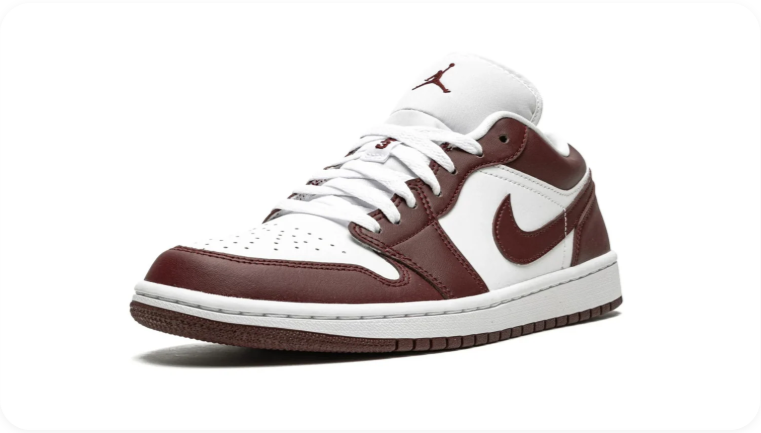 Air Jordan 1 Low Sneakers – Brown & White