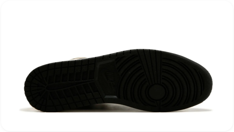 Air Jordan 1 High-Top Sneakers – Black, White & Gold-Tone