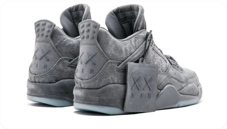 Jordan Mid-Top Sneakers – Tonal Grey with Textured Detailing