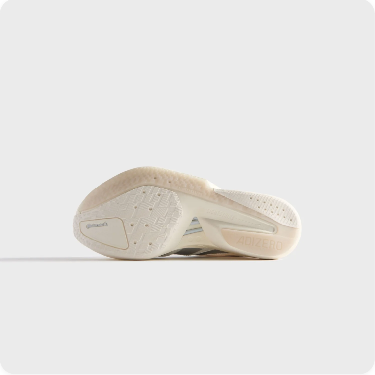 adidas Low-Top Sneakers – White & Grey with Sculpted Cream Sole
