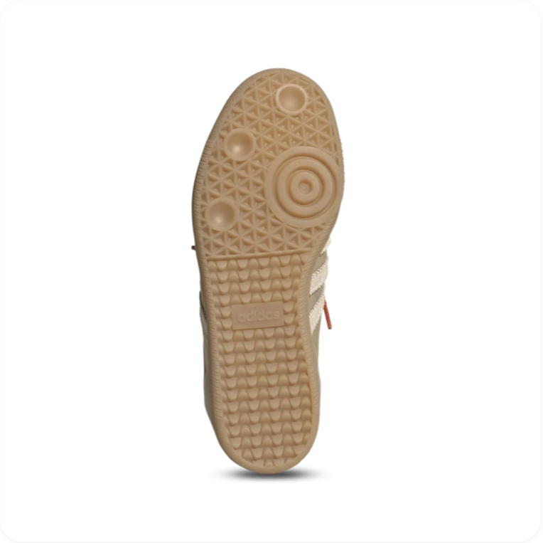 adidas Low-Top Sneakers – Taupe & Cream with Multicolored Lace Detailing