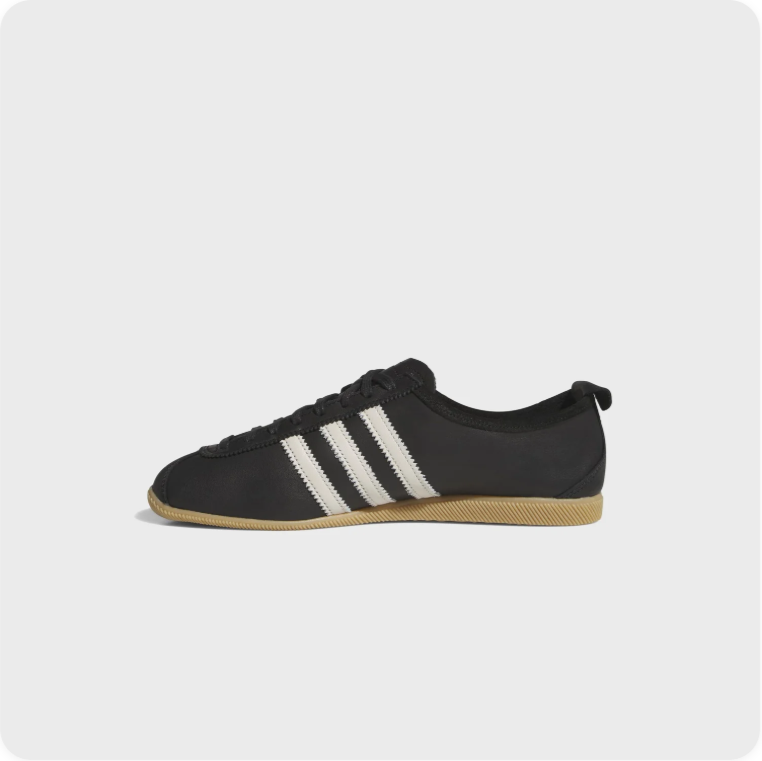 adidas Japan Low-Top Sneakers – Black & Cream with Gum Sole