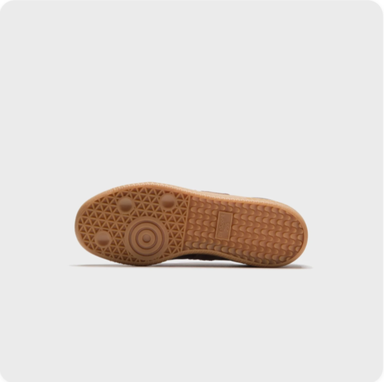 adidas Low-Top Sneakers – Tonal Brown with Gum Sole