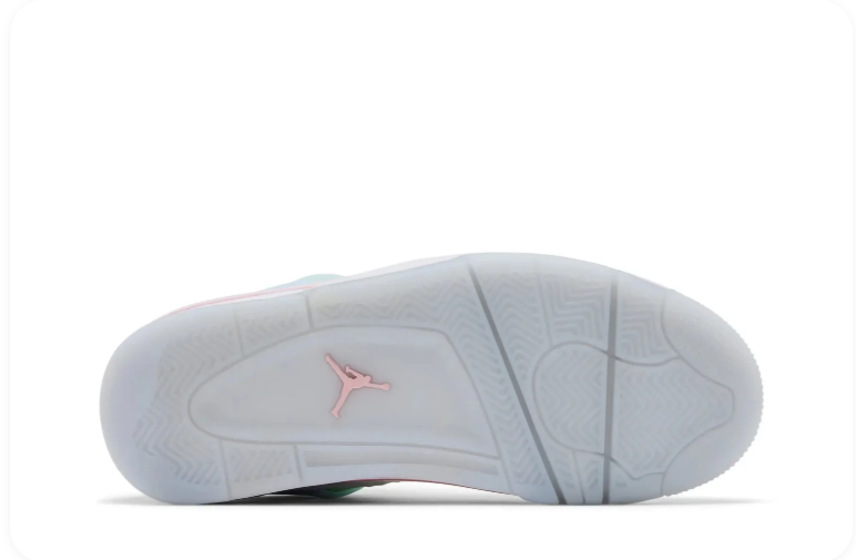 Jordan Mid-Top Sneakers – White with Pastel Blue, Mint & Pink Accents