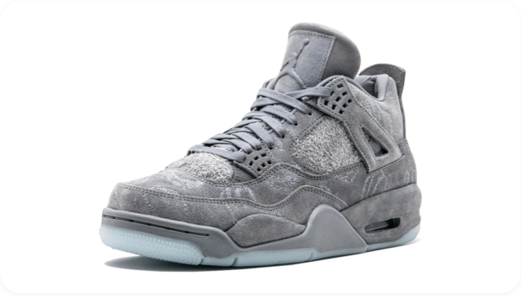 Jordan Mid-Top Sneakers – Tonal Grey with Textured Detailing