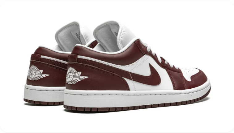 Air Jordan 1 Low Sneakers – Brown & White