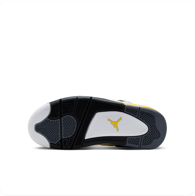 Jordan Mid-Top Sneakers – White, Black & Speckled Yellow