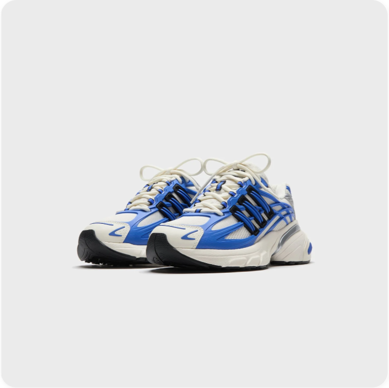 adidas Chunky Low-Top Sneakers – Blue, White & Silver