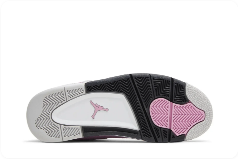 Jordan Mid-Top Sneakers – Pastel Pink with Speckled Grey Accents