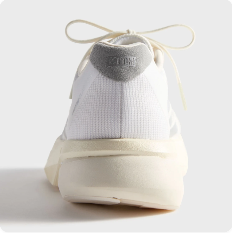 adidas Low-Top Sneakers – White & Grey with Sculpted Cream Sole