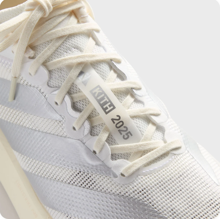 adidas Low-Top Sneakers – White & Grey with Sculpted Cream Sole