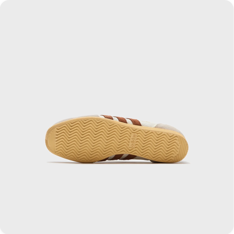 adidas Japan Low-Top Sneakers – Cream & Brown with Gum Sole