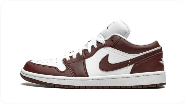Air Jordan 1 Low Sneakers – Brown & White