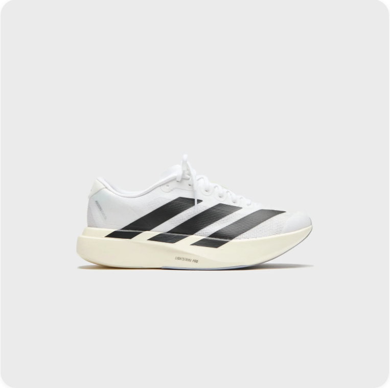 adidas Low-Top Sneakers – White & Black with Cream Sole