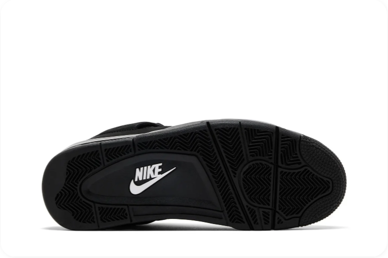 Jordan Mid-Top Sneakers – All Black with Grid Detailing