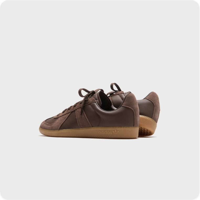 adidas Low-Top Sneakers – Tonal Brown with Gum Sole