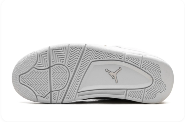 Air Jordan 4 NET Sneakers – White with Gold-Tone Charms