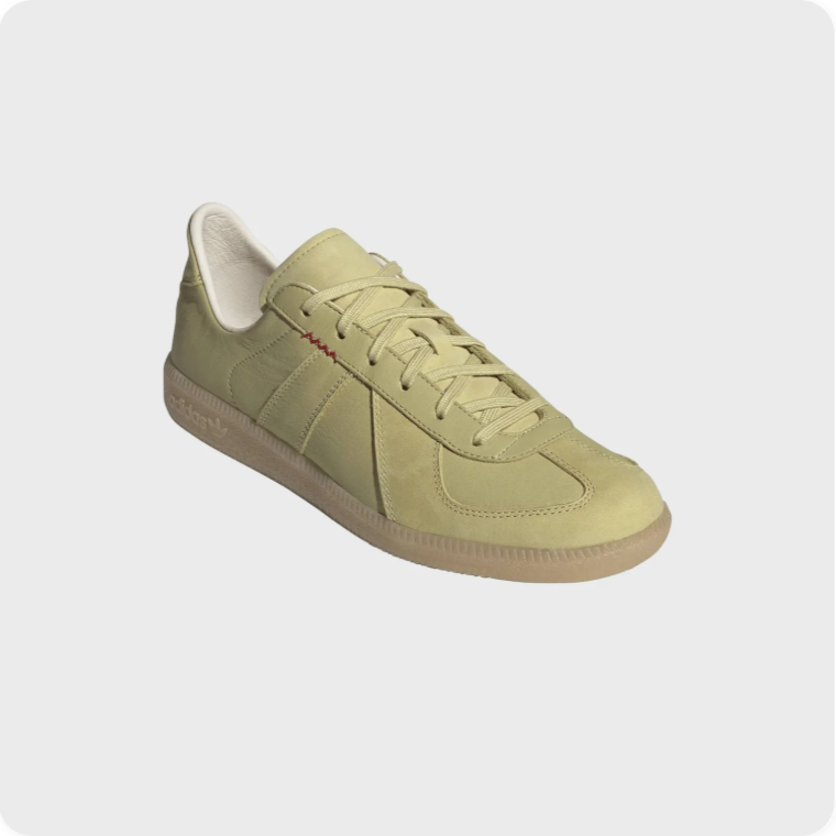 adidas Low-Top Sneakers – Pale Olive with Tonal Laces