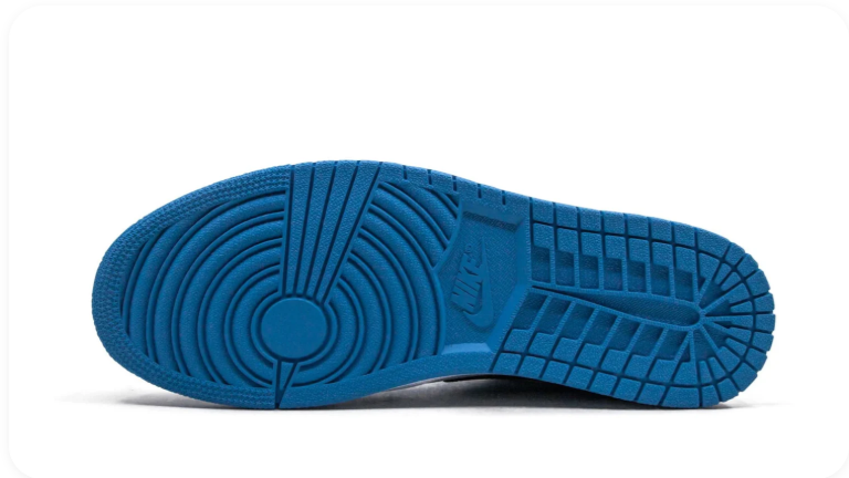 Air Jordan 1 Low Sneakers – White, Black & Bright Blue